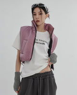 （UNISEX）グルークロップベストダウン