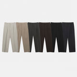 LMN Def Pintuck Wide One Tuck Bendable Slacks (6 colors)