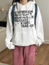Poppy lettering hood T