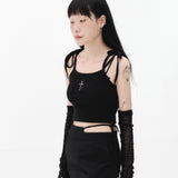 212-Ribbon sleeveless top (6564762419318)