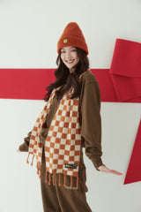 SM:]E PATCH BEANIE ORANGE MELANGE (6639322726518)
