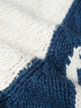 Classic jacquard knit zip-up 2color