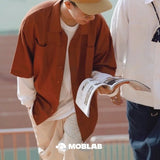 オーバーサイズシャツウィズヒドゥンポケット / Oversized shirt with hidden pockets