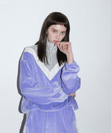 ベルベットトレイニングジップアップトップ/ velvet training zip-up top - VIOLET (4435428147318)
