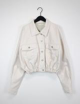 レザートラッカージャケット / Leather Trucker Jacket (2color)
