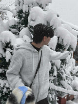 ASCLO Clover Brush Knit Hood Zip Up (4color)