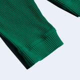 ラウンドネックワッフルカーディガン/DAMP ROUND-NECK WAFFLE CARDIGAN_GREEN