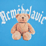 GOLD CHAIN BEAR DOLL SHORT SLEEVE T-SHIRT BLUE