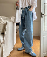 ヘビー ラップ デニムパンツ / Heavy wrap denim pants (2 color)