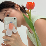 [セット] リーフシリーズ : スプリングブリーズフォンケース + ナルシススマホグリップ / [SET] Leaf series : Spring breeze phone case + narcissus tok