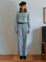 BASIC TAPERED FIT DENIM LIGHT BLUE