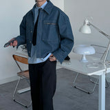 ASCLO Denim Crop Blouson (3color)