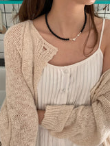 ノッティングオニックスネックレス / [925silver] Notting onyx Necklace