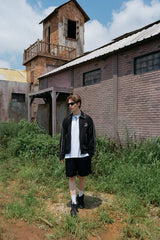 PIPING BLOUSON SET - PANTS (BLACK)