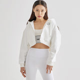 Spill Logo Hoodie Zip up White (6600760197238)