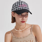 Classic check Ball-cap [Black] (6679671734390)