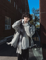モヘアベリーハーフジャケット