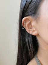 プラネットチェーン ツーピンピアス/2オプション/スターハート