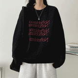 Nof lettering knitwear