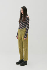 Flower Pattern Turtleneck_Black (6684832039030)