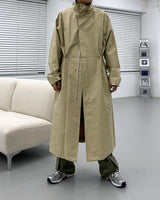 ハイネックカラーコート/SK High-Neck Collar Coat (3 colors)