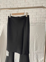 Chic slit skirt bootcut pants
