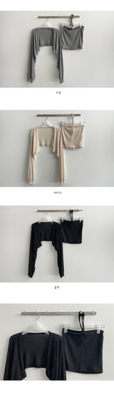 ルーピーホルターネック, ボレロカーディガンセット / Loopy Halterneck, Volero Cardigan Set