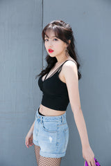 2ライントップ / TOP(5514) Two-line top (with built-in cap)