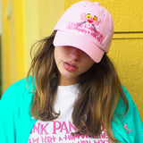 PINK PANTHER FACE BALL CAP Pink (6674861588598)
