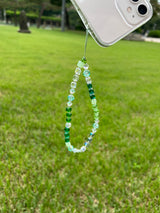 ネイチャーグリーンクリスタルフォンストラップ/NATURE Green Crystal Phone Strap
