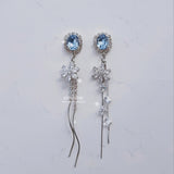  Diamond Petals Earring - Light Sapphire (Lovelyz Jiae, April Chaekyung Earring)