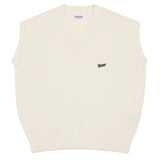 ベースボールブラックロゴエンブロイダリーニットベスト / Baseball Black Logo Embroidered Knit Vest_4color