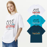 ペンギングラフィックオーバーフィットTシャツ / Penguin Graphic Over Fit t-shirt - 3 color