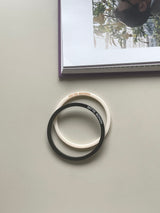 ロゴバングルブレスレット / bitte schon logo bangle bracelet (2 colors set)
