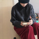 【8color】メイソンベーシックラウンドルーズフィット長袖ニット