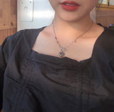 eh ユニークハートサージカルトグルバーネックレス/eh Unique Heart Surgical Toggle Bar Necklace