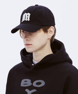 イニシャルボールキャップ / initial ball cap - black