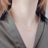 Silver chain necklace (SET) (6655941640310)