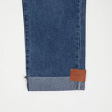 ストレートフィットロールアップエンブロイダリーデニムパンツ / STRAIGHT FIT ROLL UP EMBROIDERY DENIM PANTS [6863]