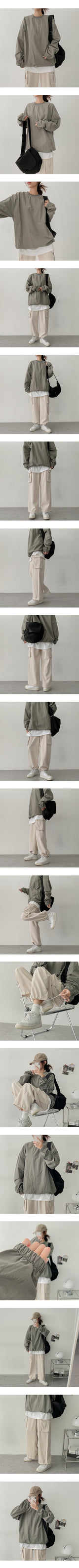 Todobaslock Hem String Banded Waist Sweatshirt