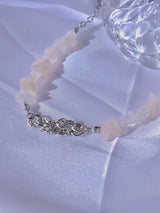 rose quartz necklace