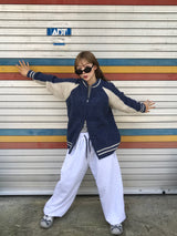 Harper two way knit zip up