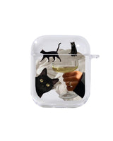 ブラックキャットケース / [AirPods] black cat