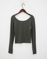 レイヤーUネックTシャツ / Layer U Neck T-shirt (4color)