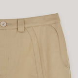 Beige Line Burmuda Pants