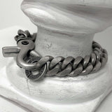 [BLESSEDBULLET]vintage silver curve chain link bracelet_13mm (6562941730934)
