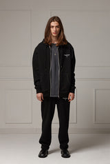 Pigment washed training pants - Black (4622123040886)