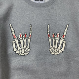 HAND SIGN SWEAT SHIRT GRAY (6614595731574)