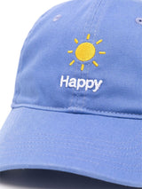 Happy embroidered baseball cap
