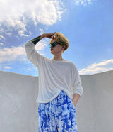 プリントプリーツパンツ / [Made] Printed Pleats Pants (2 colors)